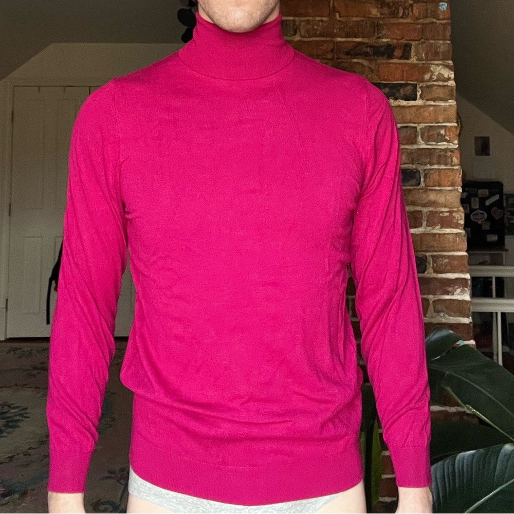 Zara Pink Turtleneck Sweater